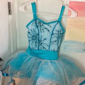 blue ballet dance costume tutu